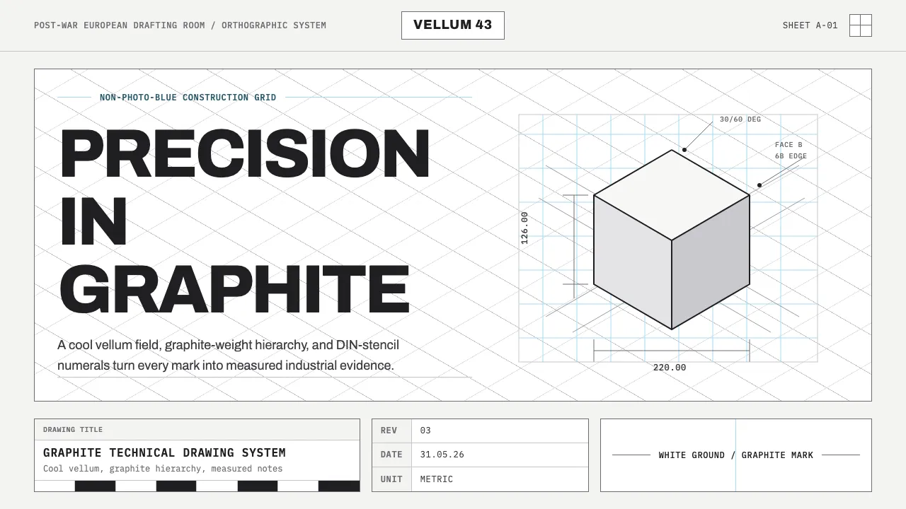 Graphite Technical Drawing — Cover