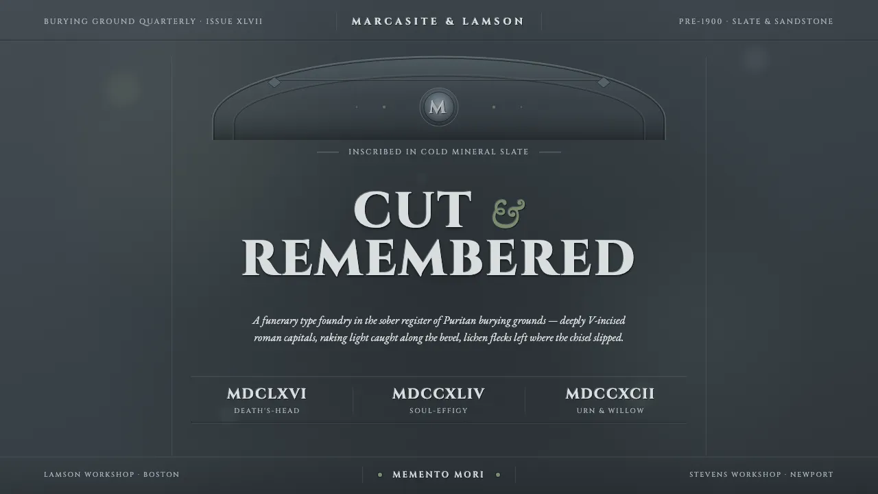 Slate Headstone Lettercutting — Cover
