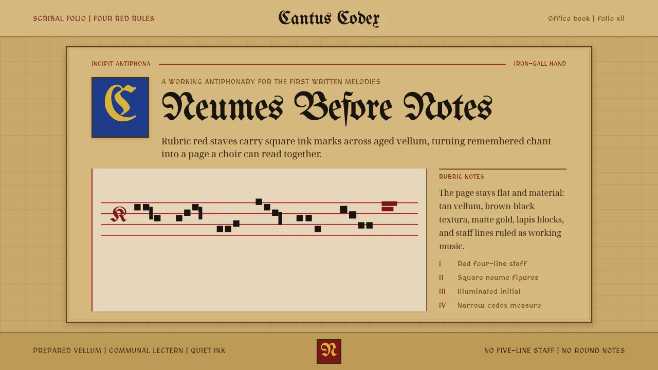 Gregorian Chant Neumes — Cover