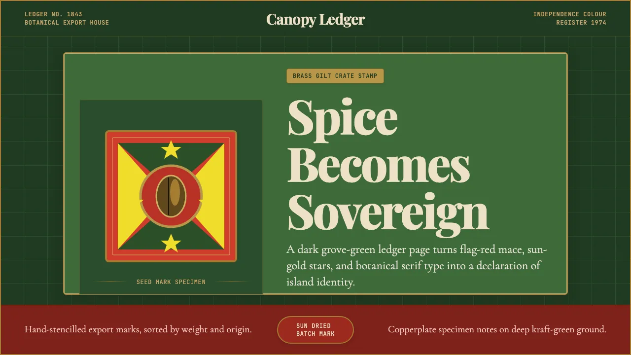 Grenadian Spice & Nutmeg Flag — Cover