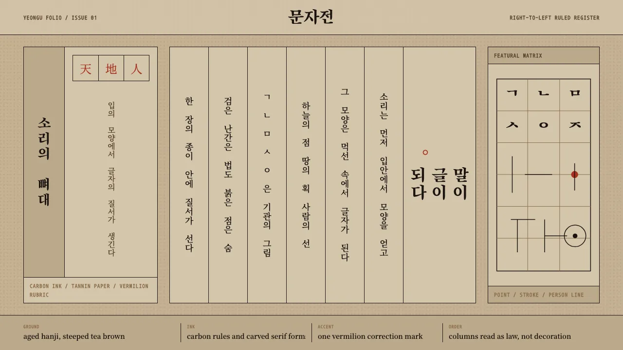 Hangul 訓民正音 — Cover