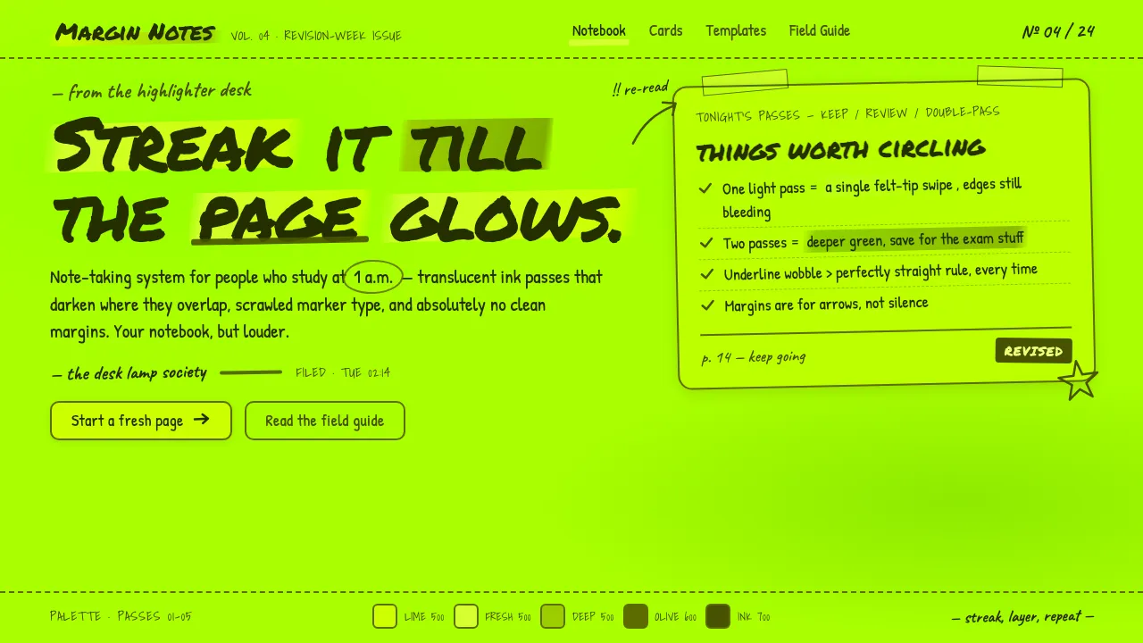 Fluorescent Highlighter — Cover
