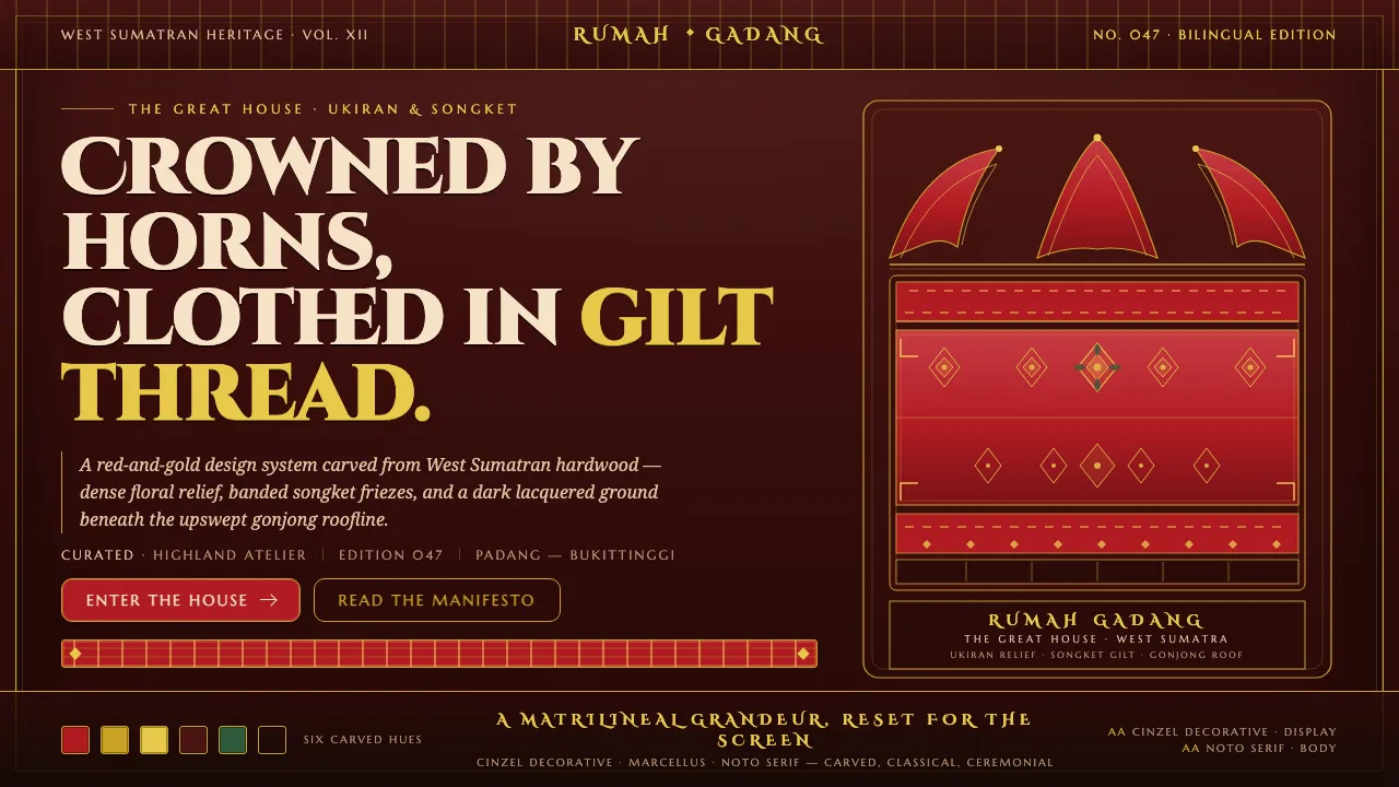 Minangkabau Rumah Gadang — Cover