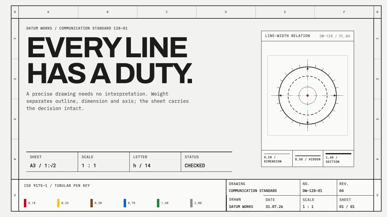 ISO Technical Drawing — Cover