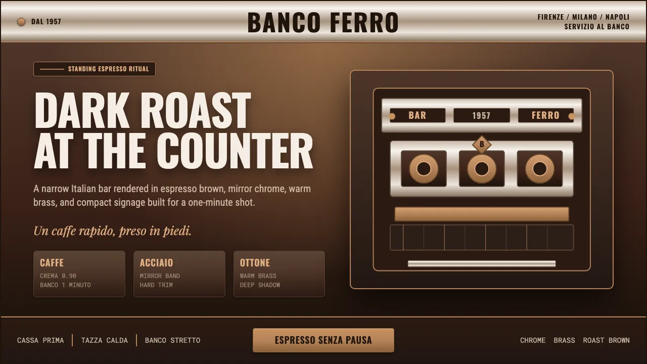 Italian Espresso Bar — Cover