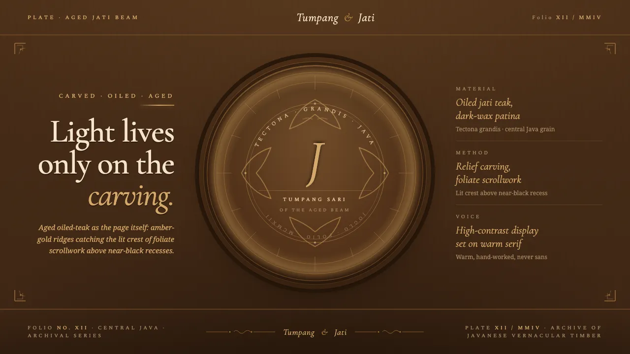 Javanese Teak Joglo — Cover