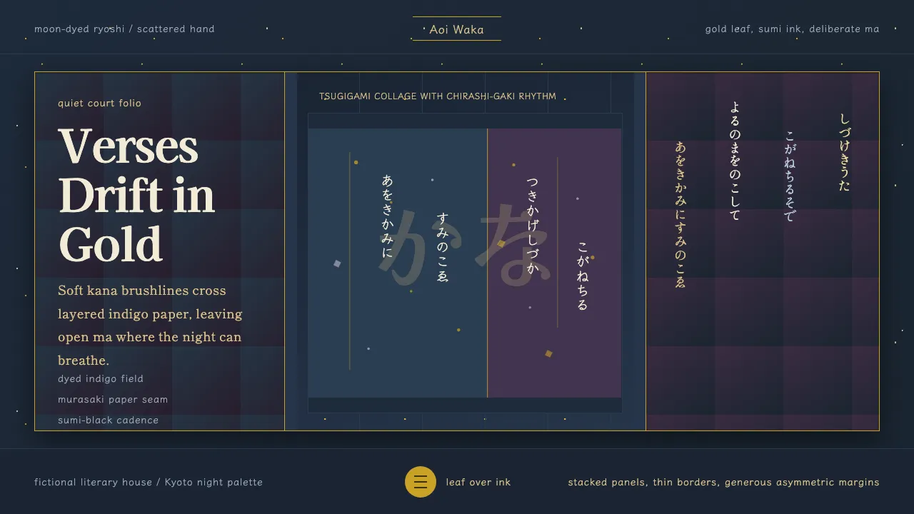 Kana Waka Calligraphy — Cover