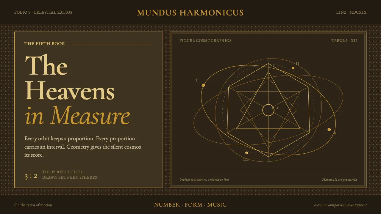 Kepler Harmonices Mundi — Cover