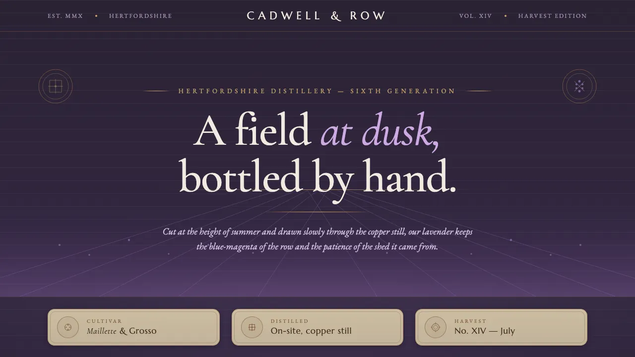 Lavender Distillery — Cover