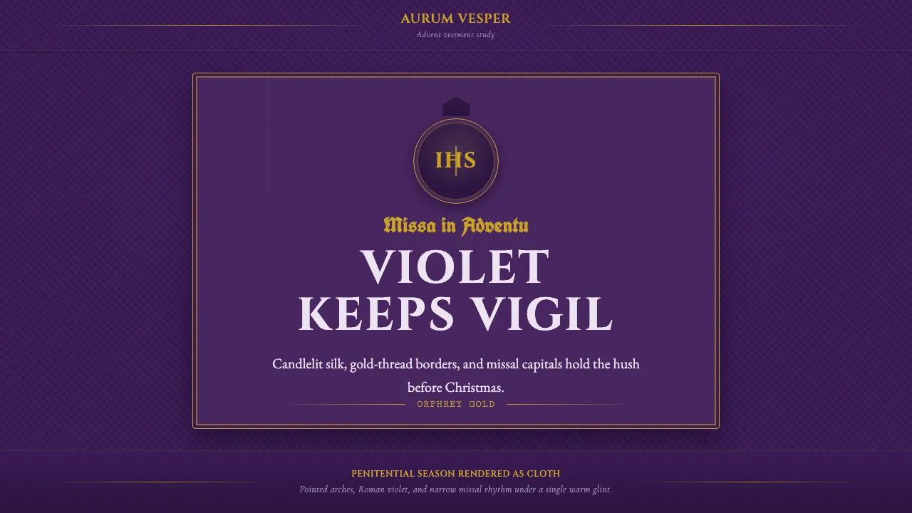 Liturgical Advent Violet — Cover