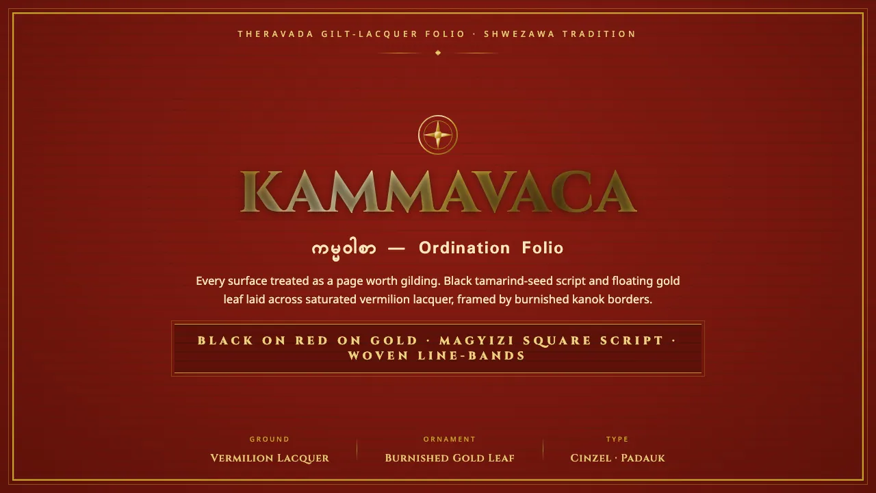 Kammavaca Manuscript — Cover