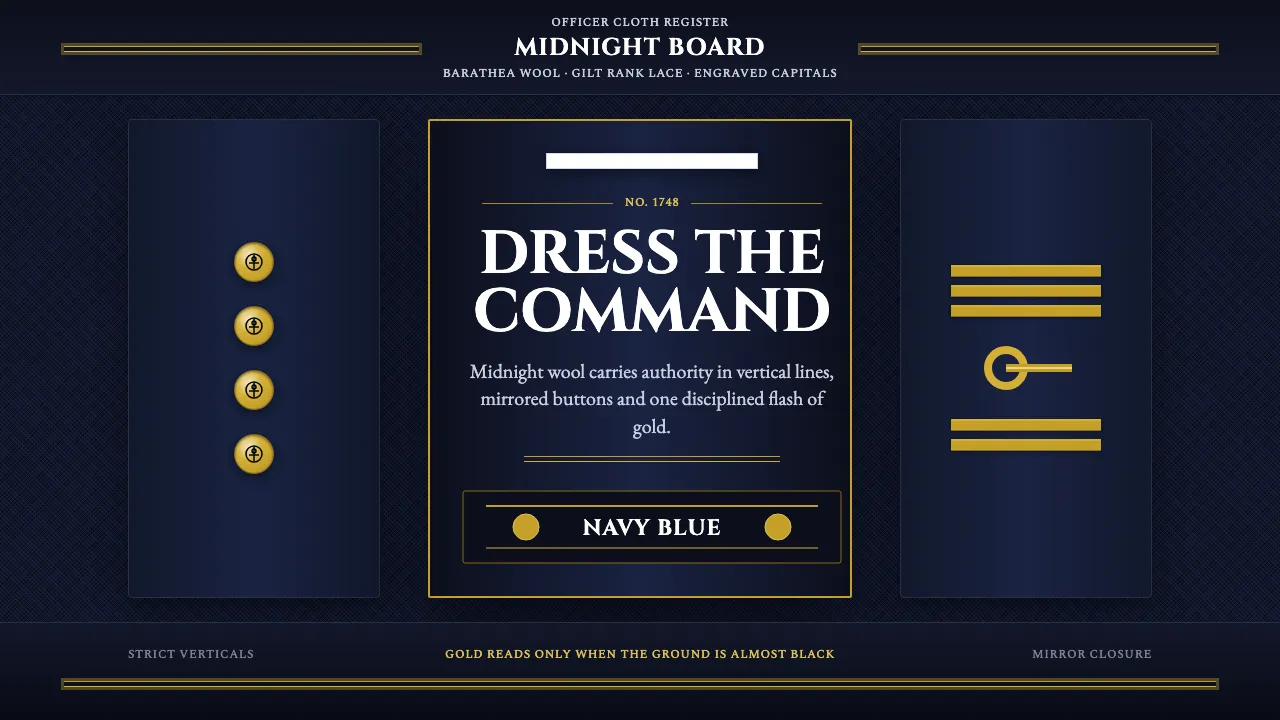 Naval Dress Uniform — Cover