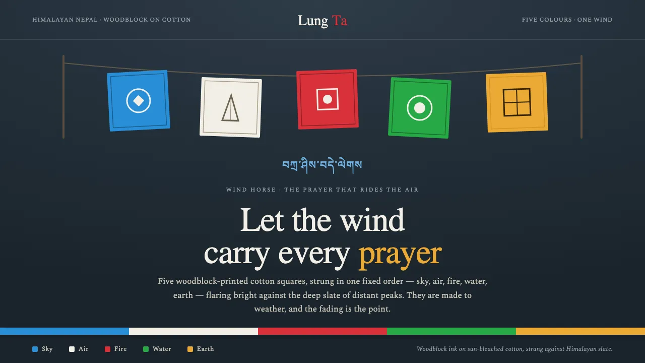 Nepali Lungta Prayer Flags — Cover