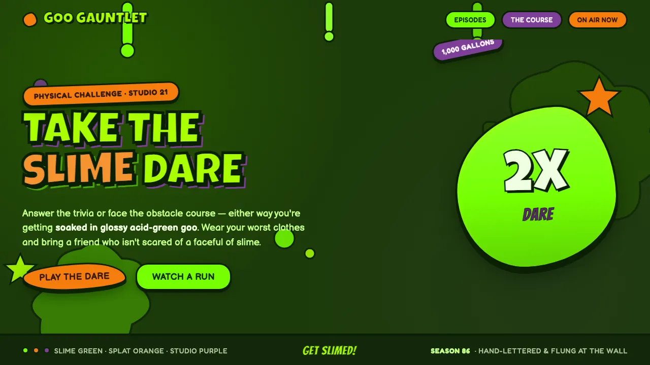 Nickelodeon Double Dare Slime — Cover