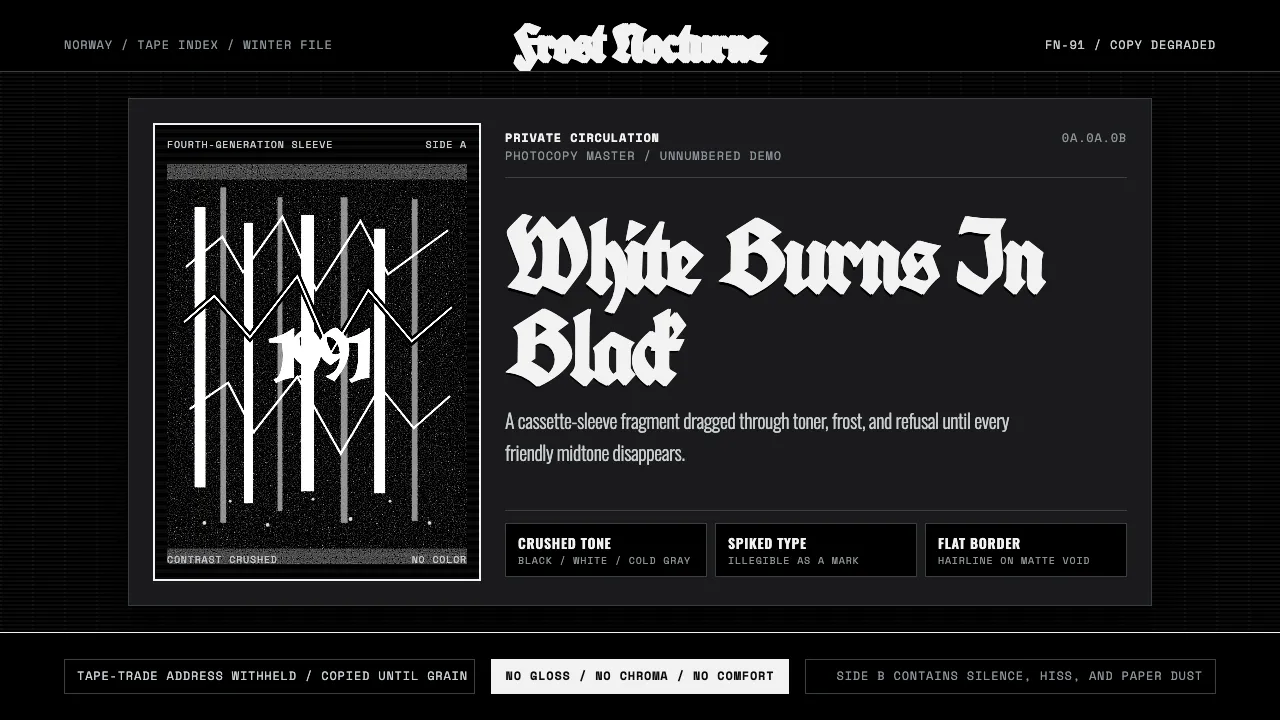 Nordic Black Metal — Cover
