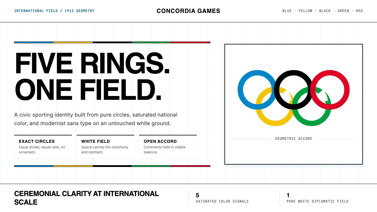 Olympics Five Rings (1912) — Cover