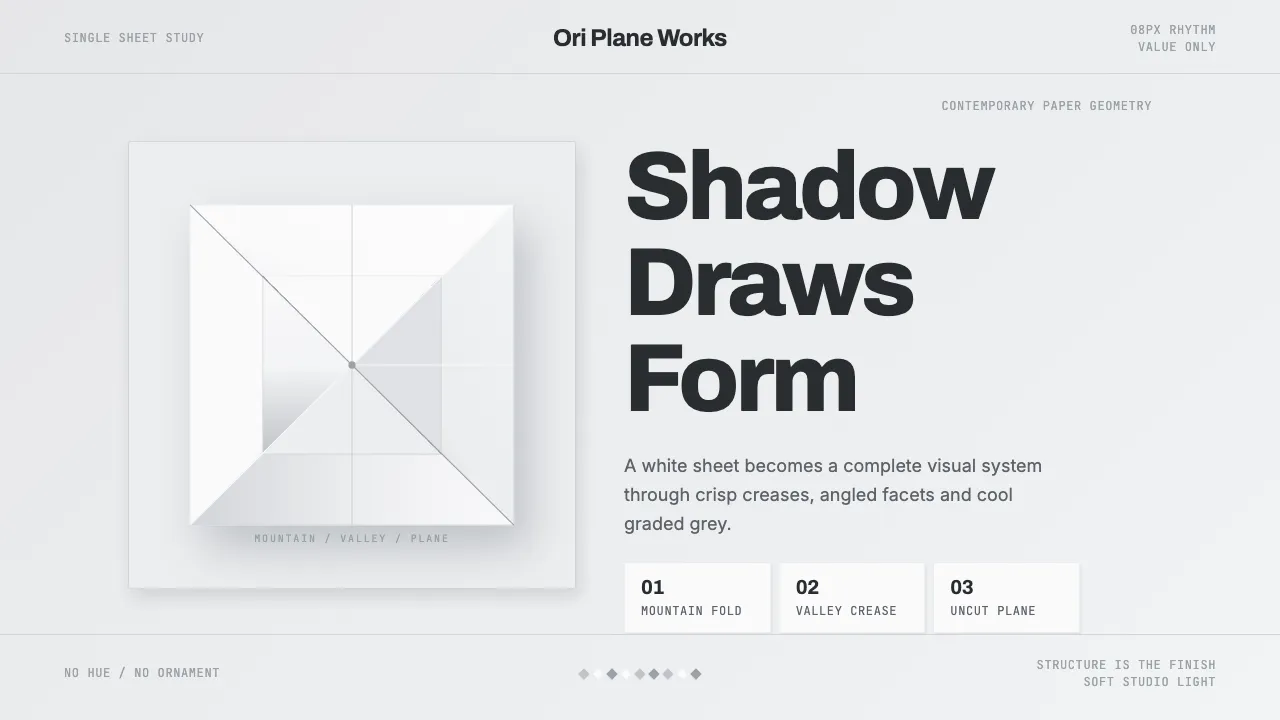 Origami Folded Paper — Cover
