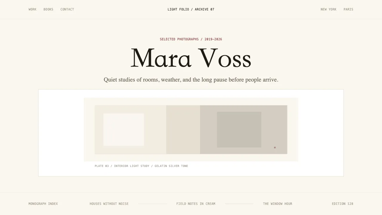 Photographer Light Folio — Cover