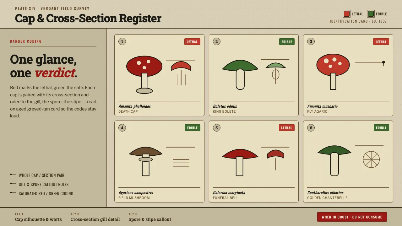 Poison Mushroom Color Chart — Cover