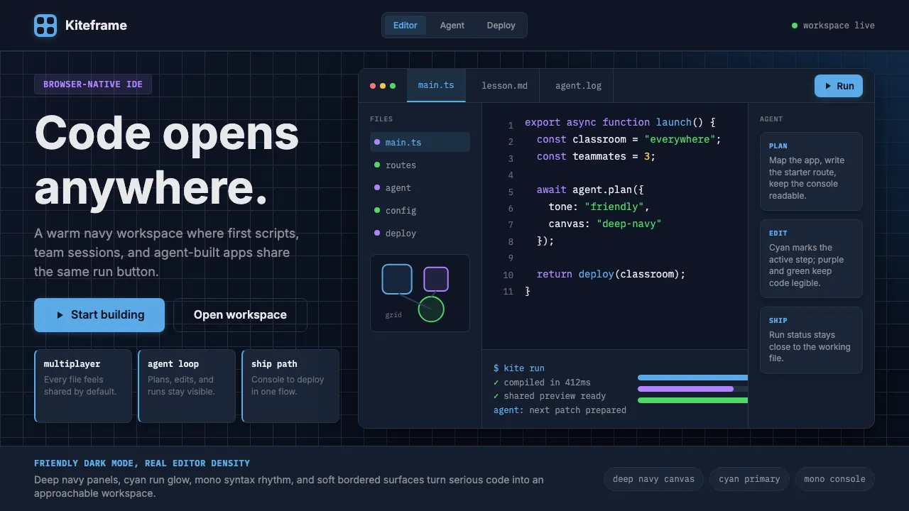 Replit Browser IDE Blue — Cover
