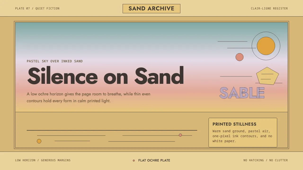 Sable (Mœbius) — Cover