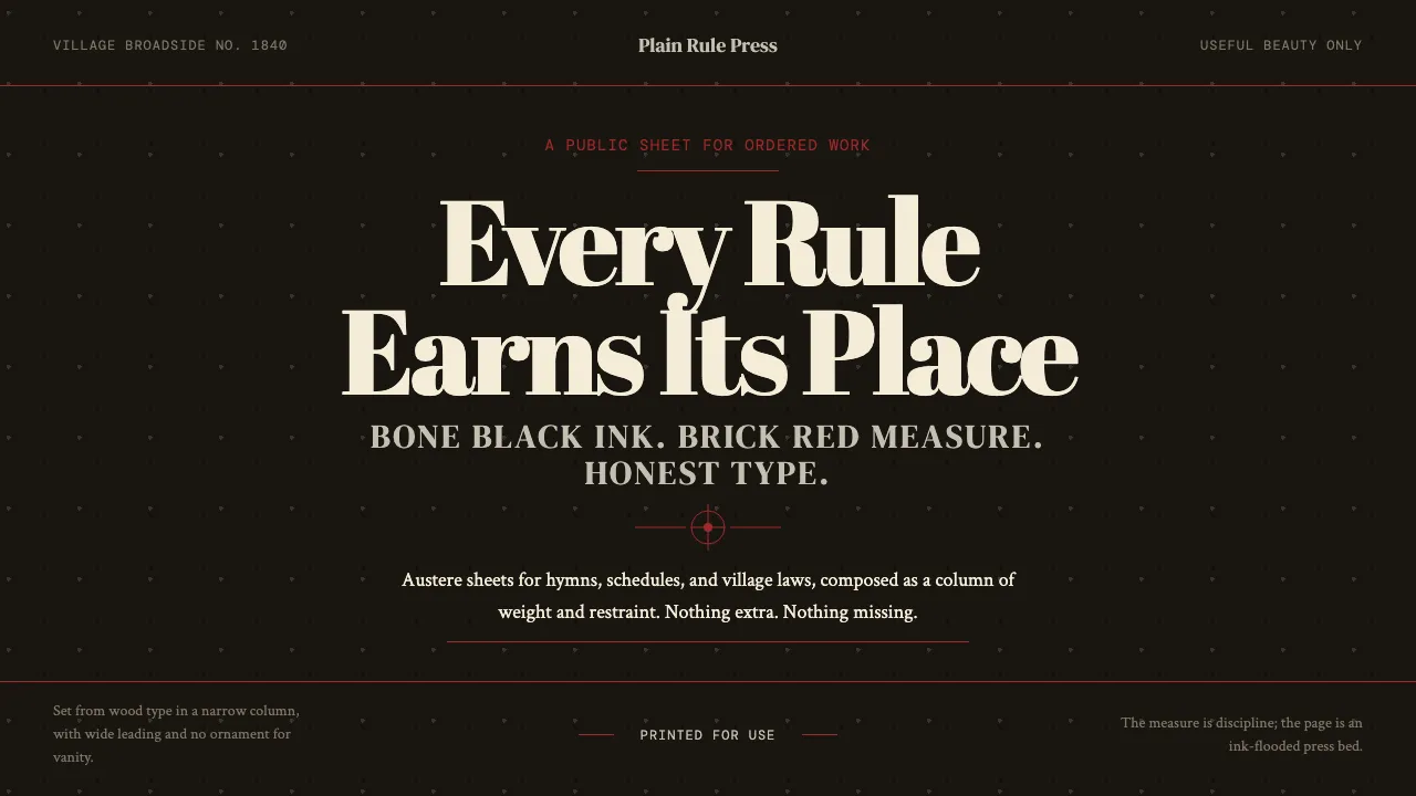 Shaker Broadside Print — Cover