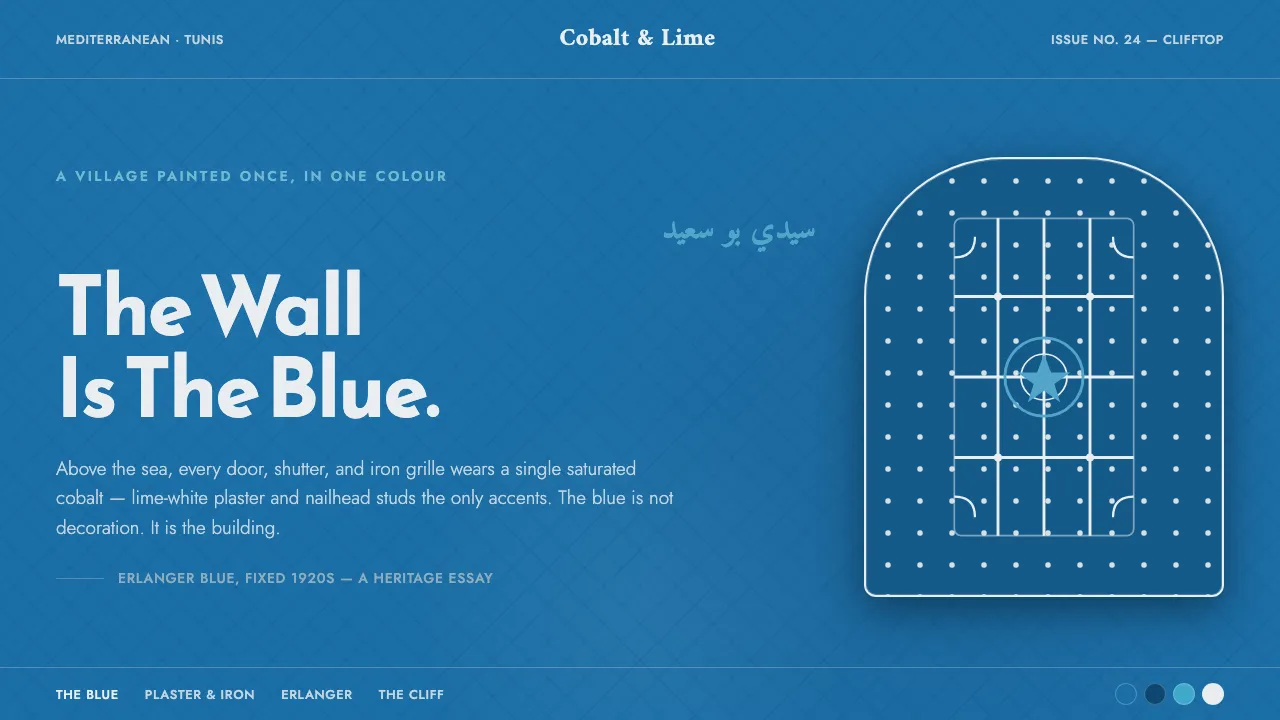 Sidi Bou Said Blue — Cover