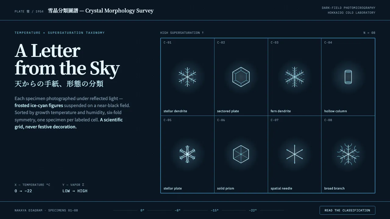 Snow Crystal Classification — Cover