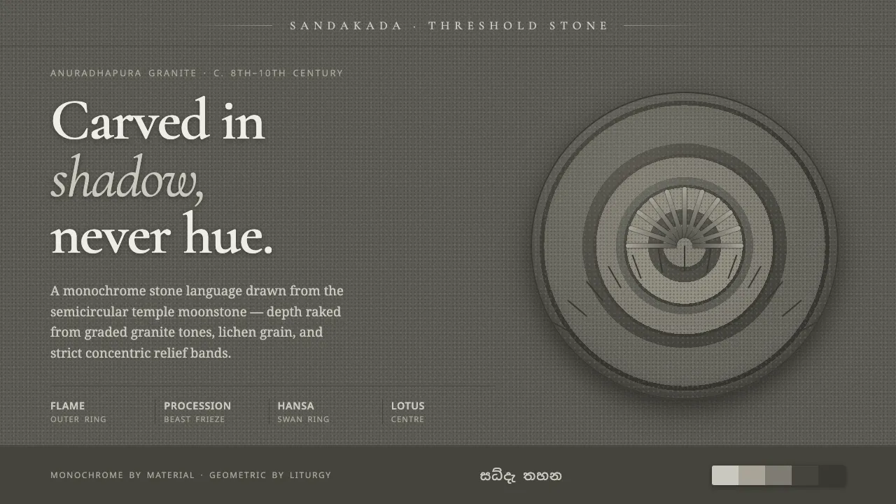 Sandakada Pahana Moonstone — Cover