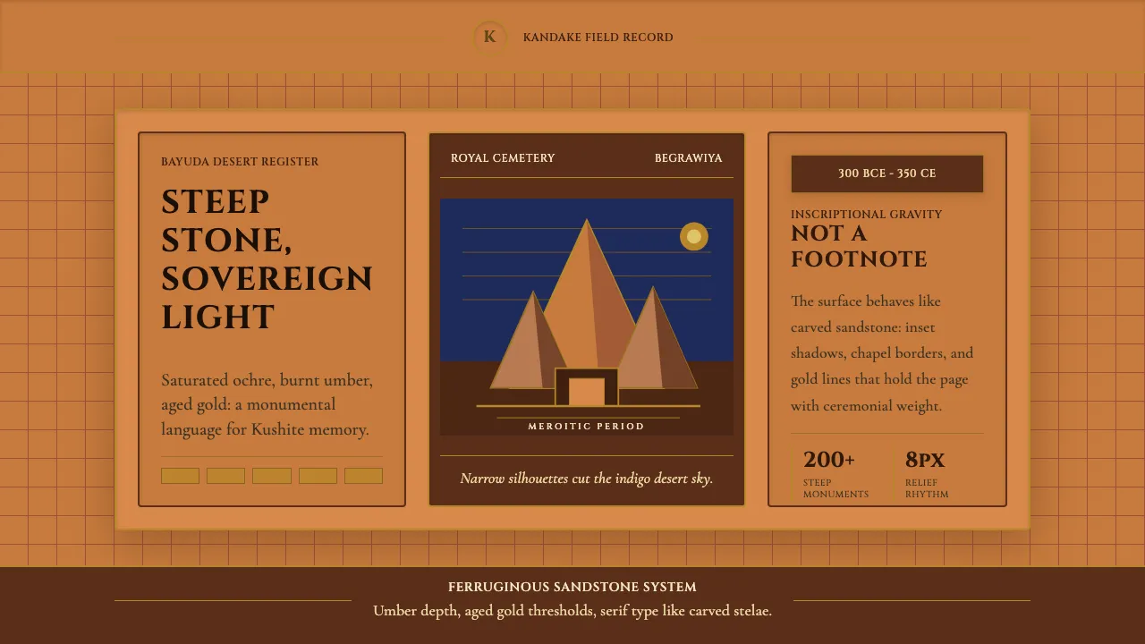 Sudanese Nubian Meroë Pyramid — Cover