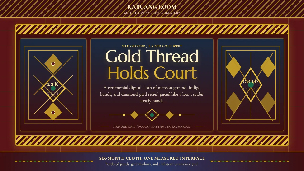 Sumatran Songket (Pandai Sikek) — Cover
