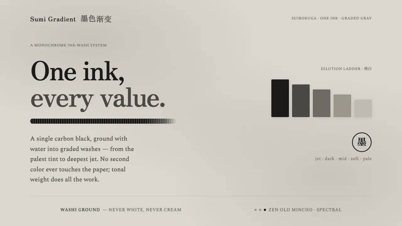 Sumi Grayscale Gradient — Cover