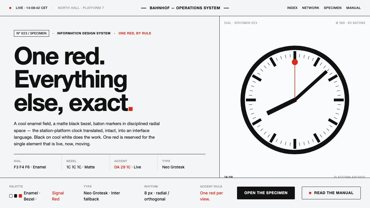 Hilfiker Railway Clock — Cover