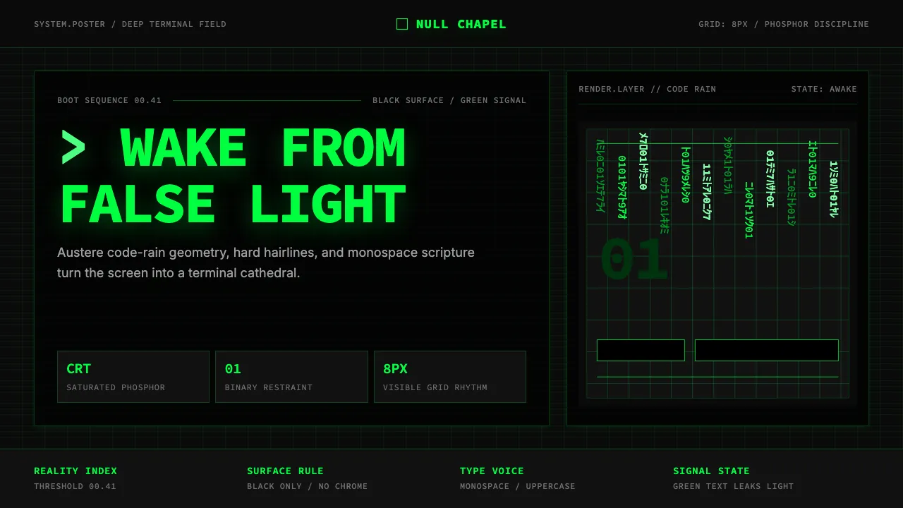 The Matrix (Green-Code) — Cover