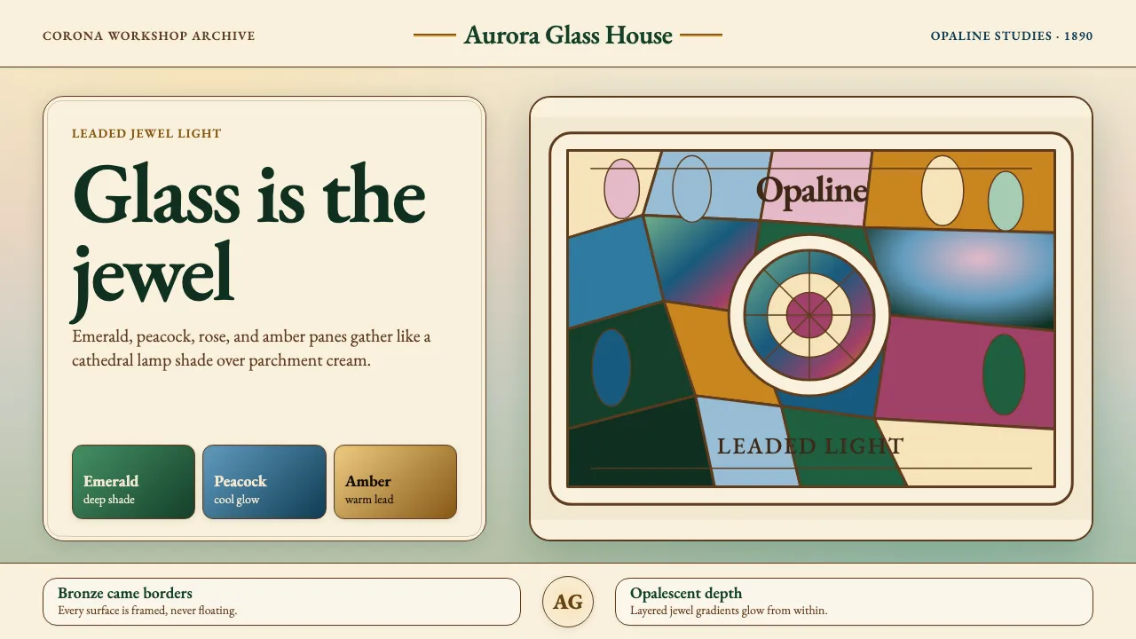 Tiffany Stained Glass — Cover