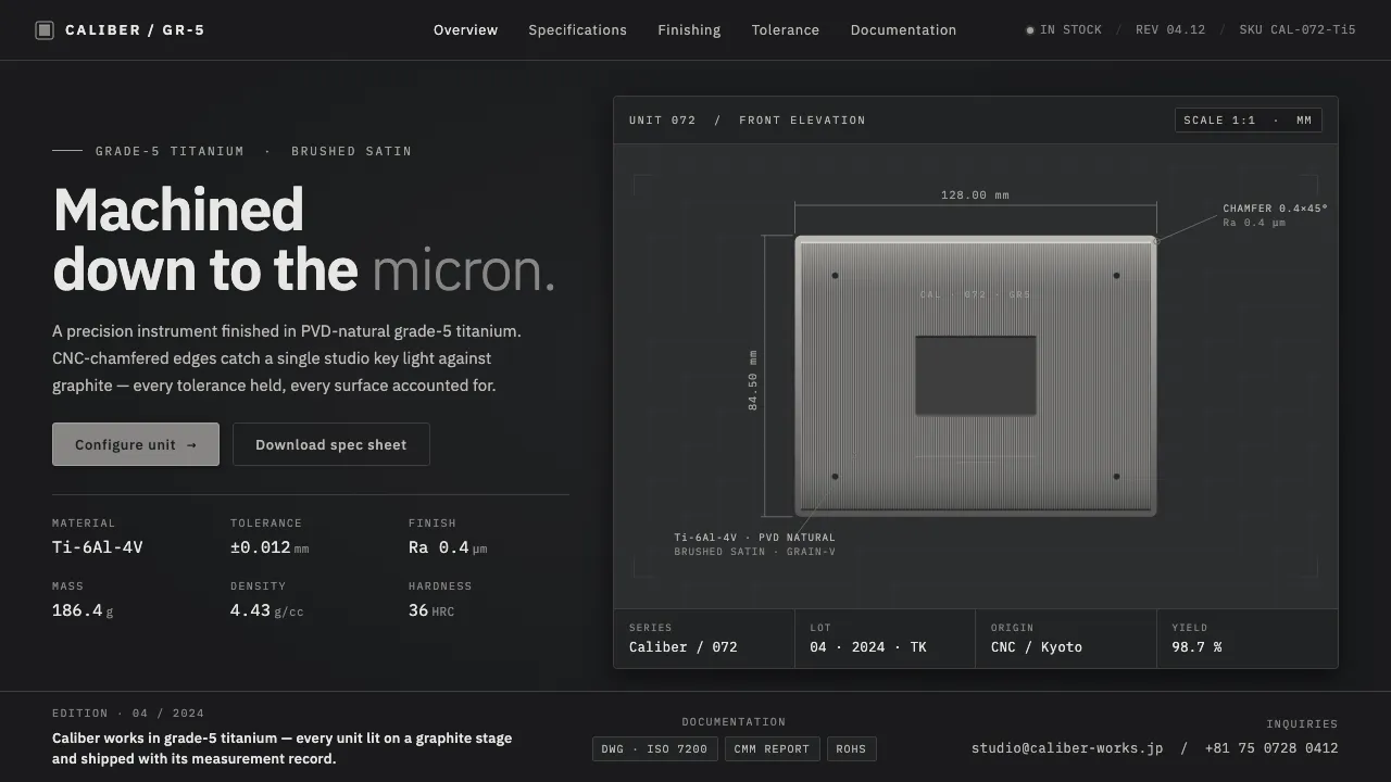 Titanium Product Design — Cover