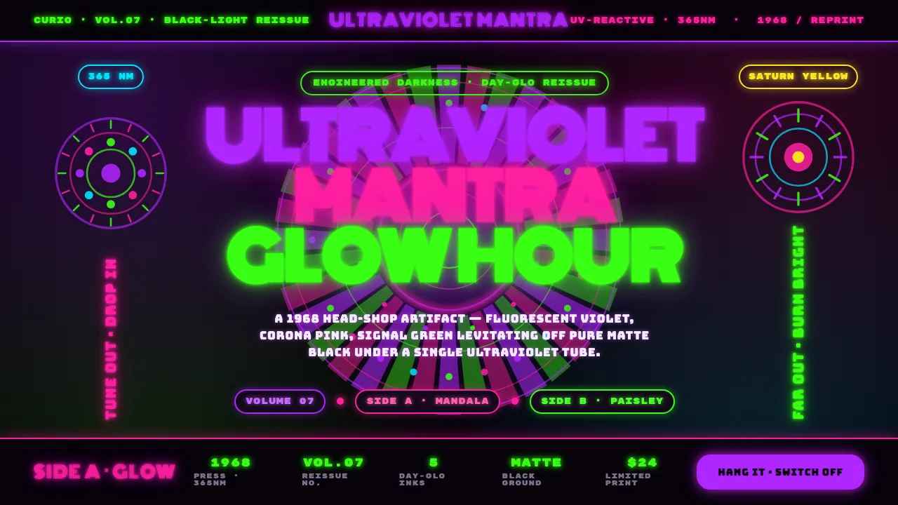 UV Blacklight Poster — Cover