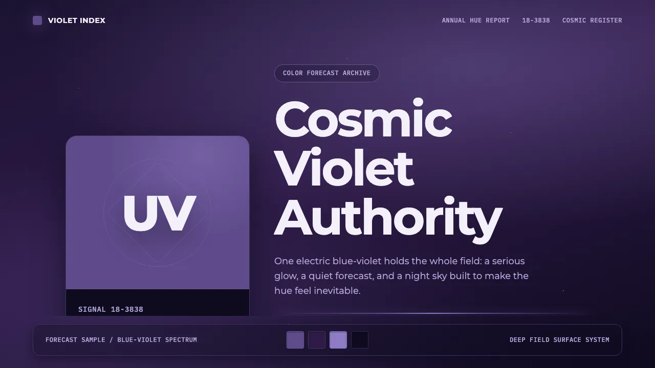 Pantone Ultra Violet — Cover