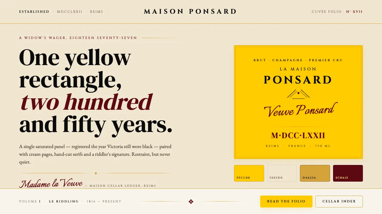 Veuve Clicquot (Yellow-Label) — Cover