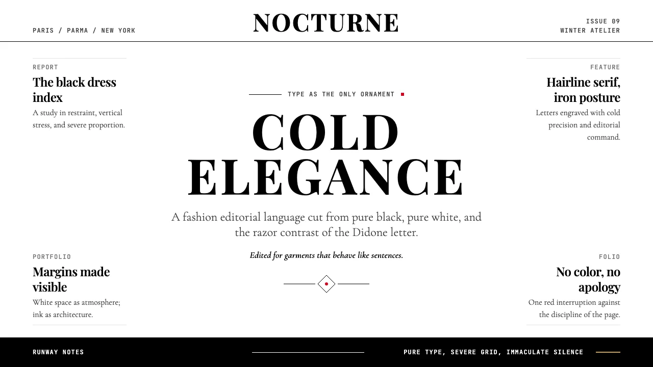 Vogue Didone — Cover