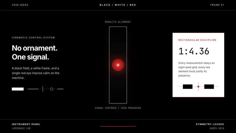 2001 — A Space Odyssey — design style preview