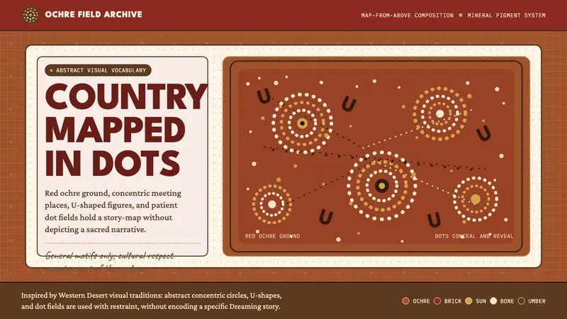 Aboriginal Dot Painting — design style preview