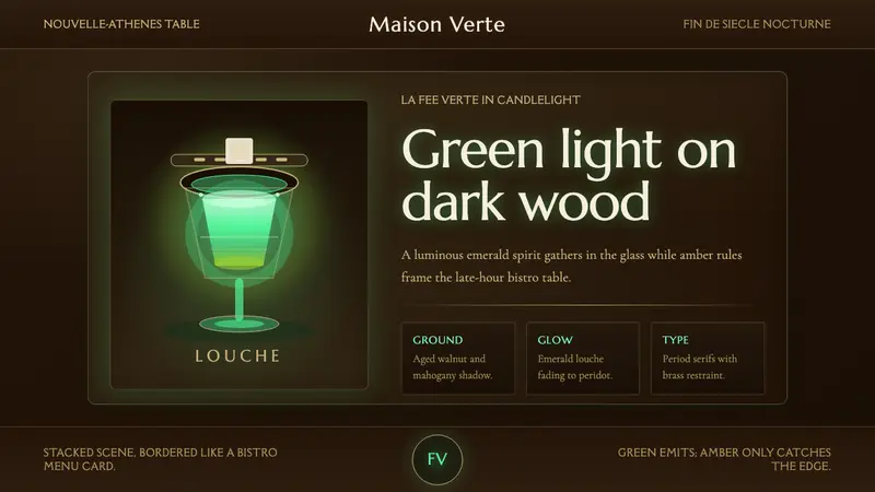 Absinthe Green Fairy Glow — Cover