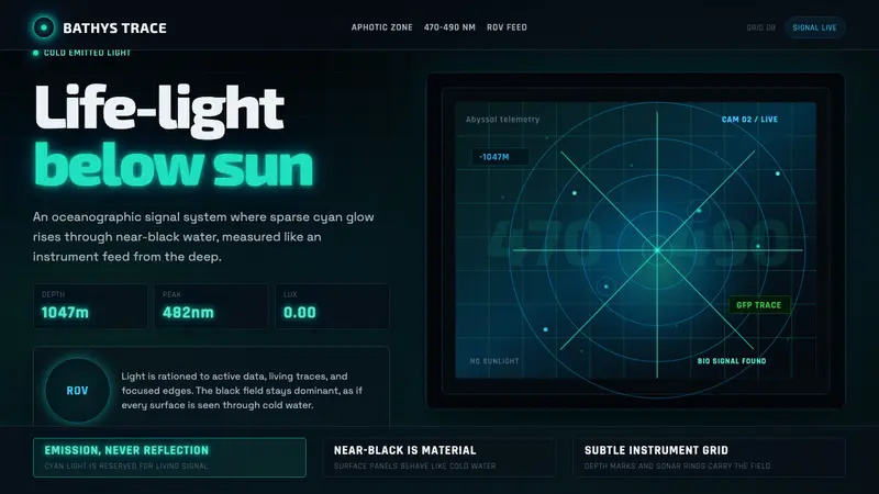 Abyssal Bioluminescence — design style preview