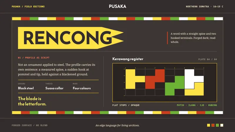 Acehnese Rencong Motif — design style preview