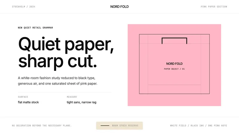 Acne Studios Pink-Paper — Cover