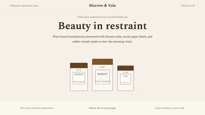 Aesop — design style preview