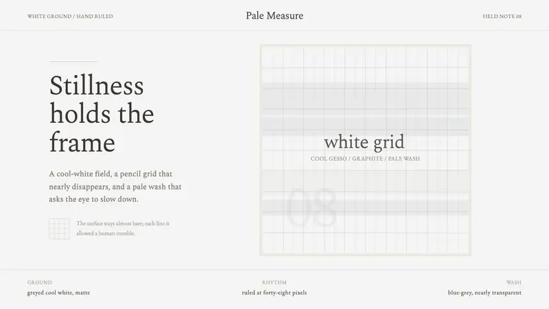 Agnes Martin White Grid — Cover