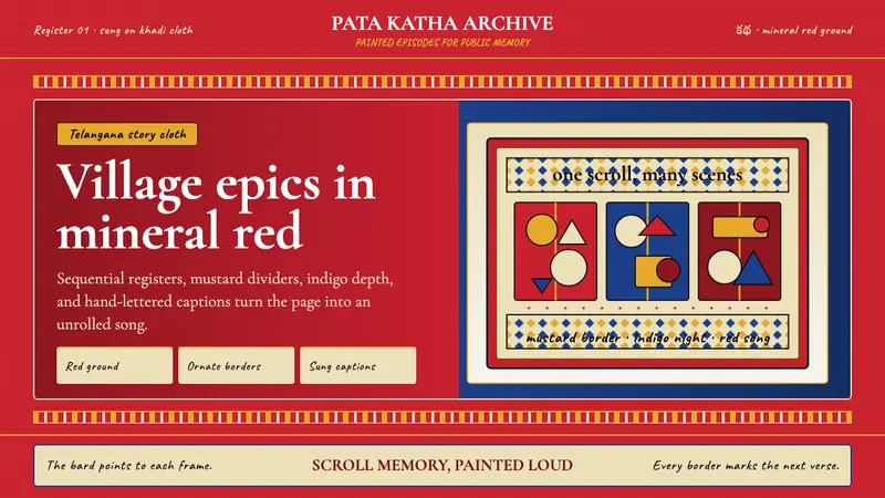 Andhra Cheriyal Scroll Painting — Cover