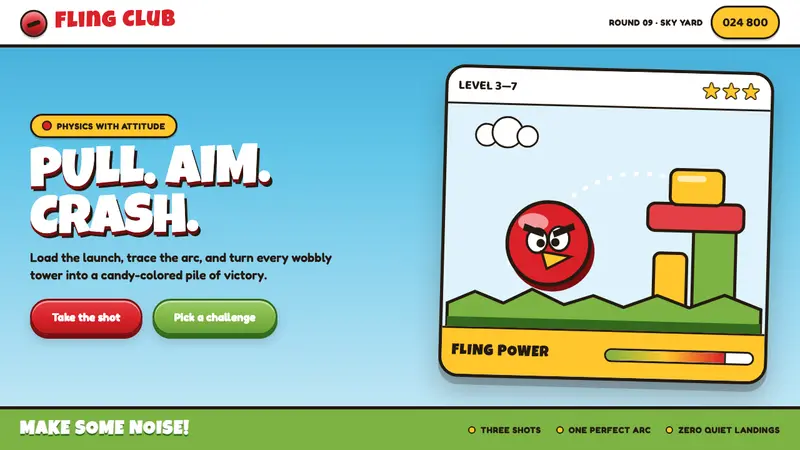 Angry Birds (2009) — design style preview